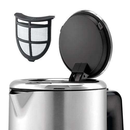 Ấm siêu tốc WMF Lono Kettle 1 6L thân thép 2 400W siêu bền đẹp