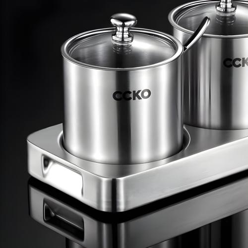 Set 4 Hũ Gia Vị CCKO Inox 304 - Dấu Ấn Thượng Lưu Cho Căn Bếp Đẳng Cấp