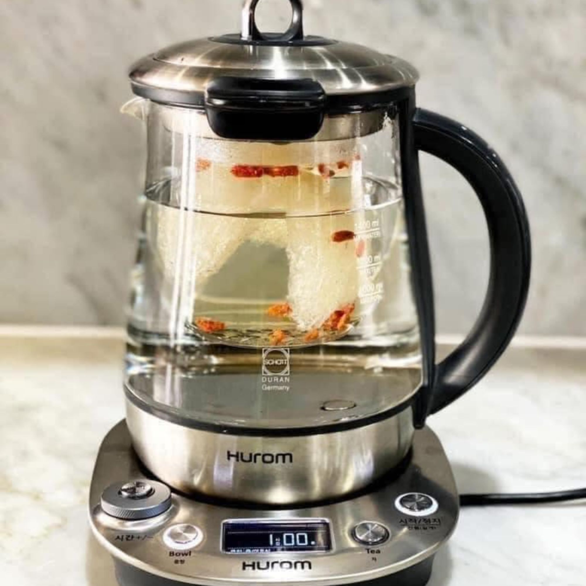 Hurom Tea Master TM-P02FSS - Tuyệt Tác Ấm Pha Trà Chưng Yến Dành Cho Giới Tinh Hoa