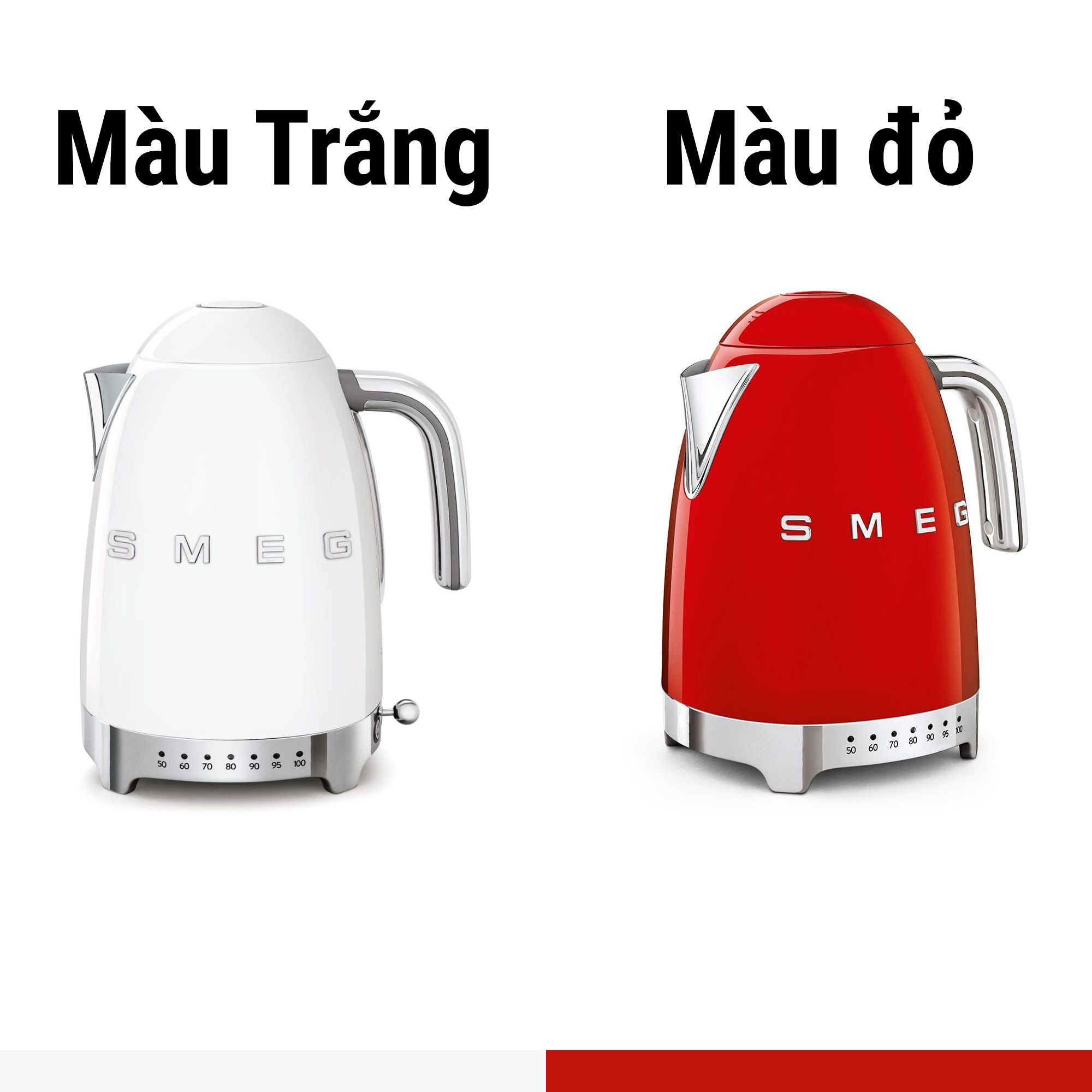 Ấm Siêu Tốc SMEG KLF04 1 7L - Hiệu Suất Vượt Trội Cùng Công Nghệ Kiểm Soát Nhiệt Độ Chính Xác