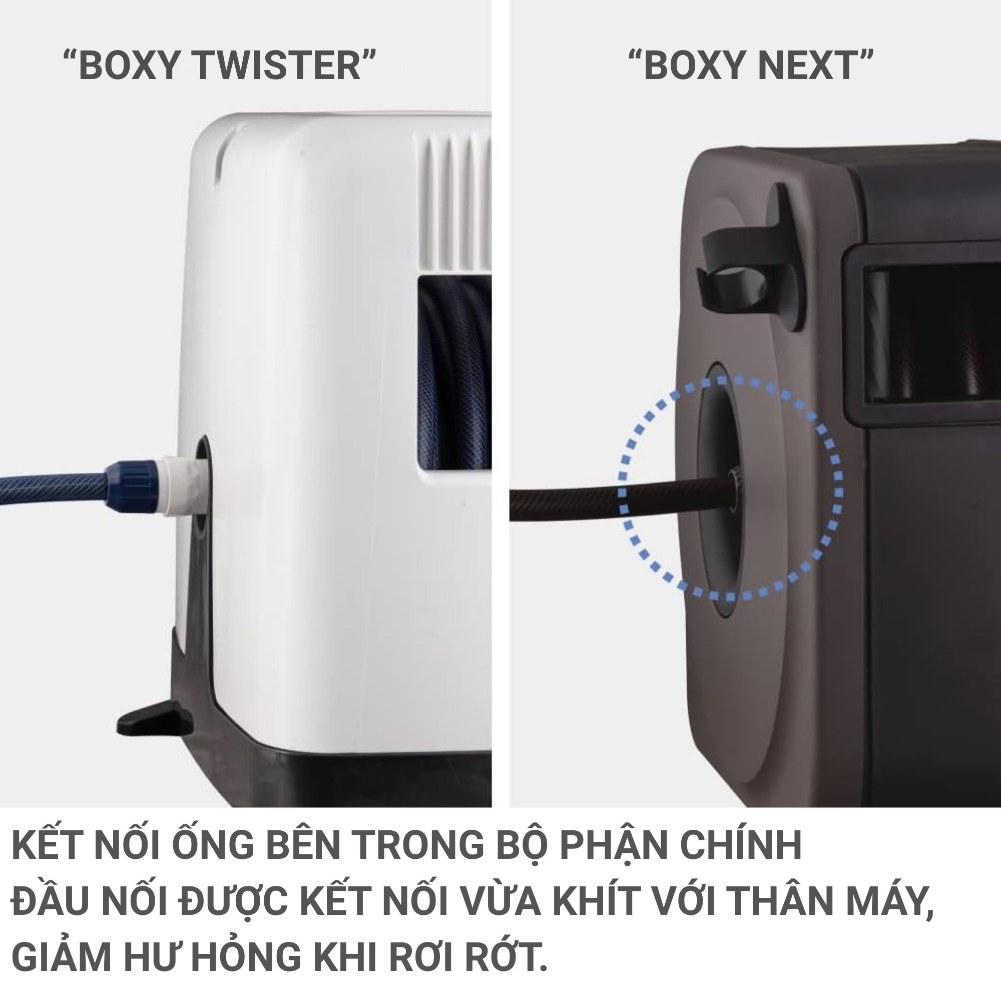 Bộ Vòi Thu Rút BOXY NEXT 20m Takagi RC1220BR - Nâng Tầm Không Gian Sống Xanh Tiện Nghi