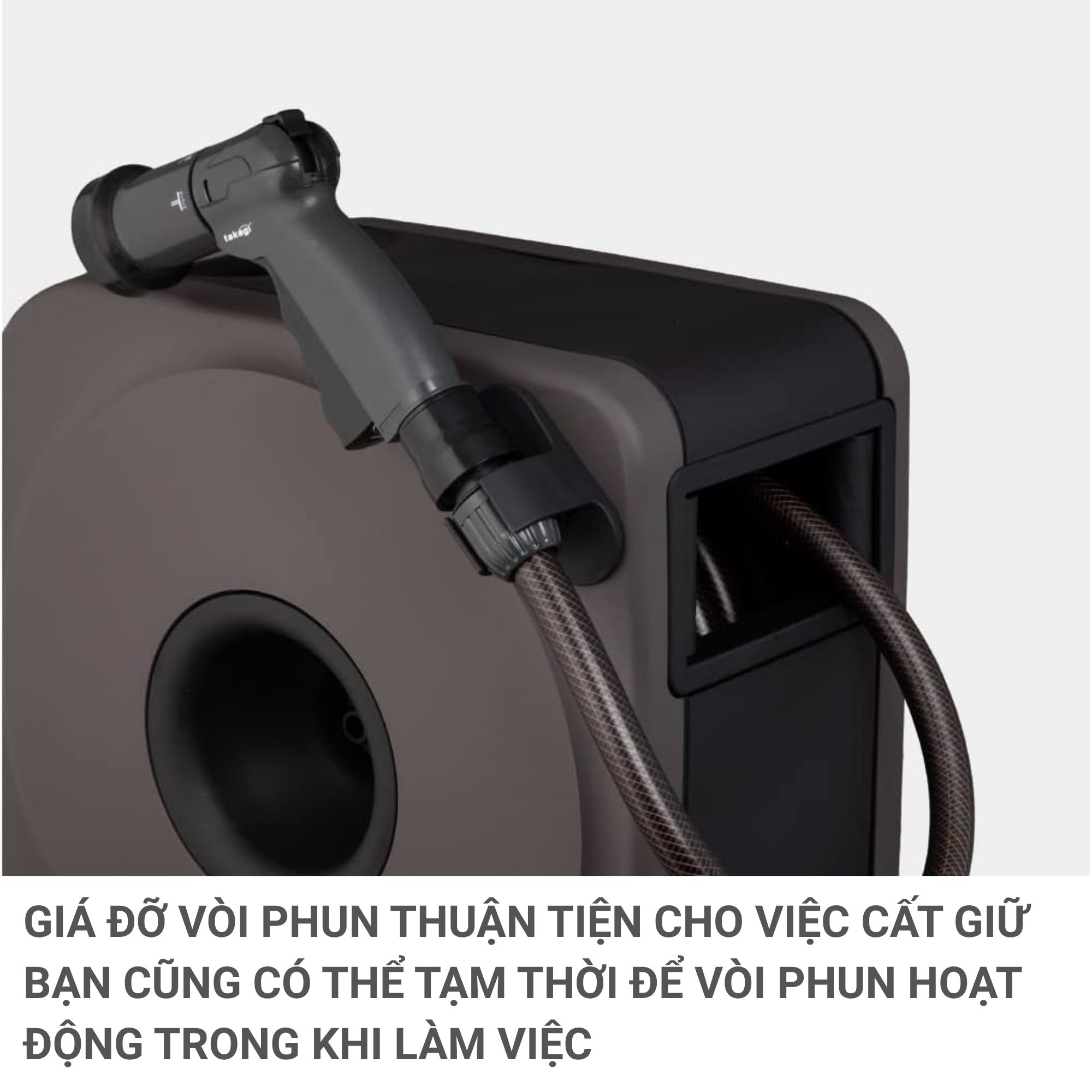 Bộ Vòi Thu Rút BOXY NEXT 20m Takagi RC1220BR - Nâng Tầm Không Gian Sống Xanh Tiện Nghi