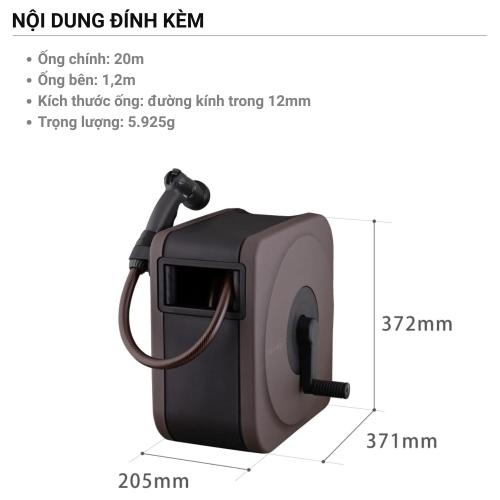 Bộ Vòi Thu Rút BOXY NEXT 20m Takagi RC1220BR - Nâng Tầm Không Gian Sống Xanh Tiện Nghi