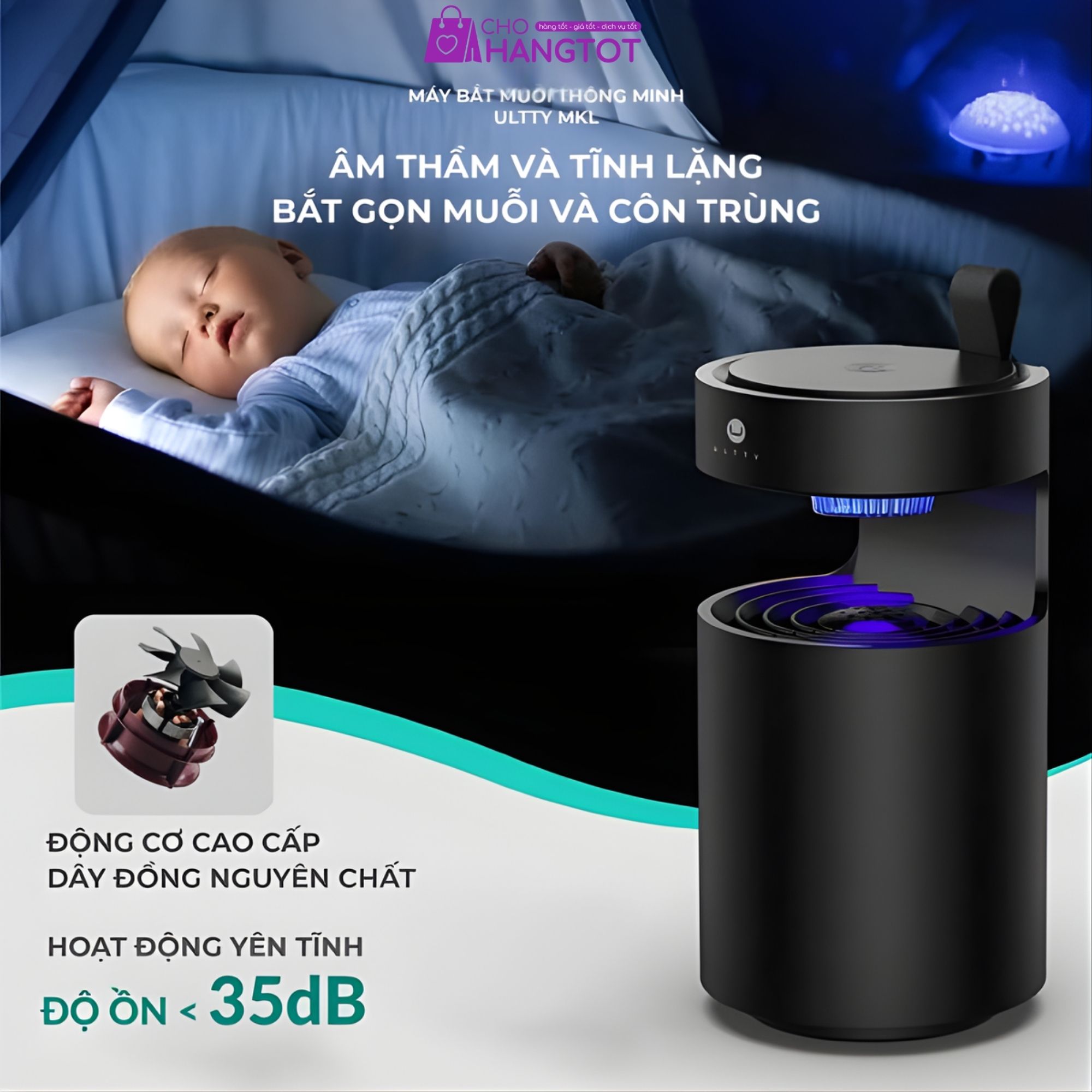 Máy Bắt Muỗi Thông Minh ULTTY MKL - Giải Pháp Bảo Vệ Sức Khỏe Toàn Diện