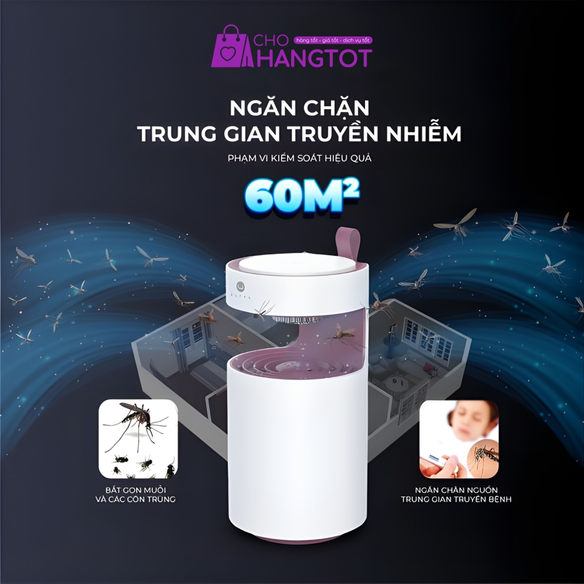 Máy Bắt Muỗi Thông Minh ULTTY MKL - Giải Pháp Bảo Vệ Sức Khỏe Toàn Diện