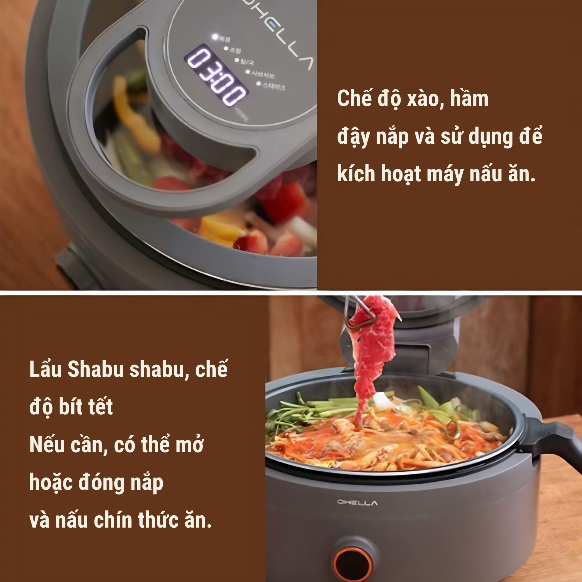 Nồi Đa Năng Ohella Master Multicooker 3 5L - Hiệu Suất Vượt Trội Cho Gian Bếp Hiện Đại