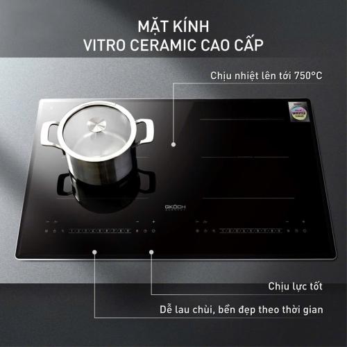 Bếp Từ Cao Cấp 2 Vùng Nấu GKÖCH 5400W - Hiệu Suất Vượt Trội Nấu Nướng Nhanh Chóng