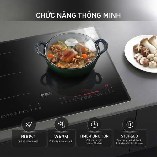 Bếp Từ Cao Cấp 2 Vùng Nấu GKÖCH 5400W - Hiệu Suất Vượt Trội Nấu Nướng Nhanh Chóng