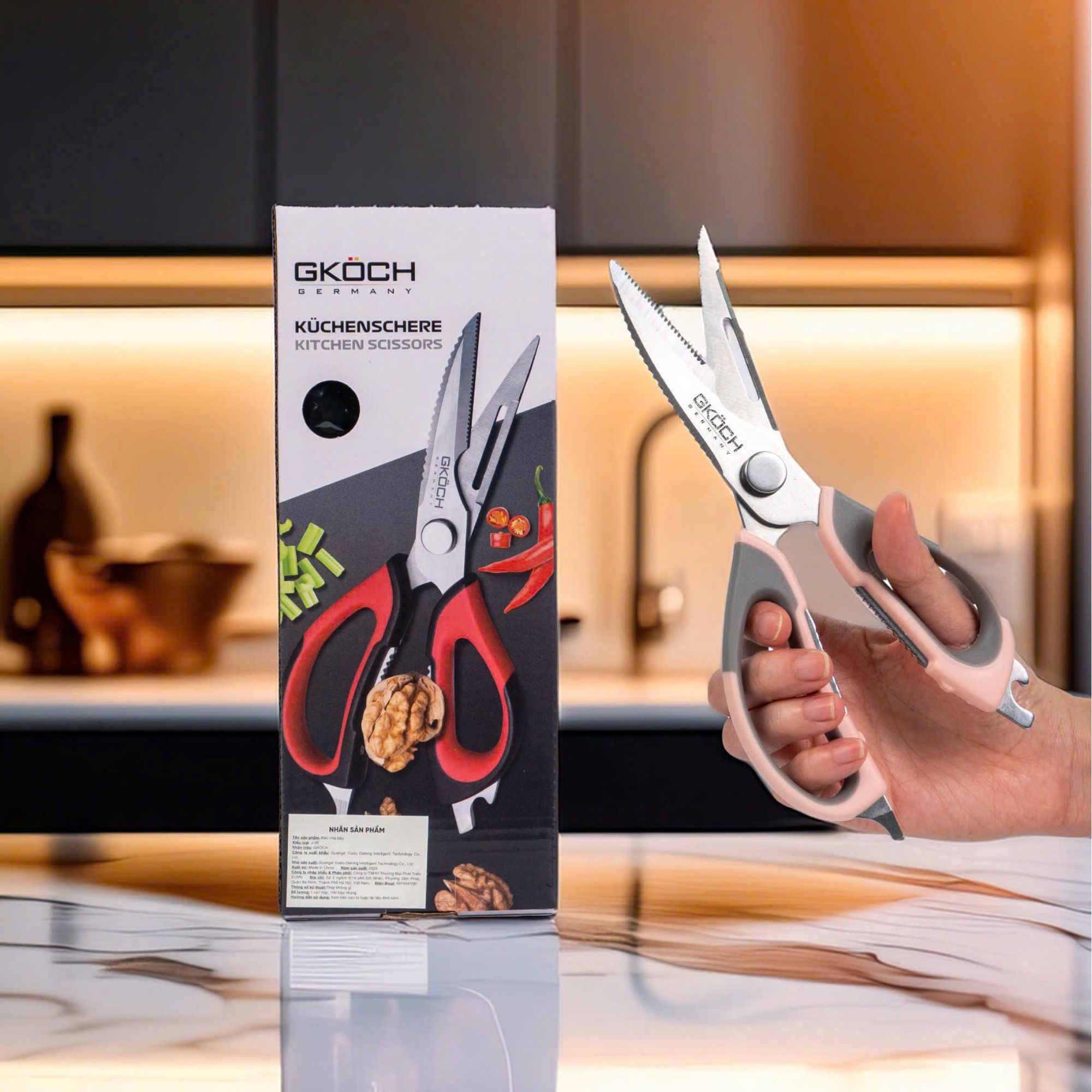 Kéo Đa Năng 5 Trong 1 GKÖCH - Giải Pháp Tối Ưu Cho Không Gian Bếp Hiện Đại