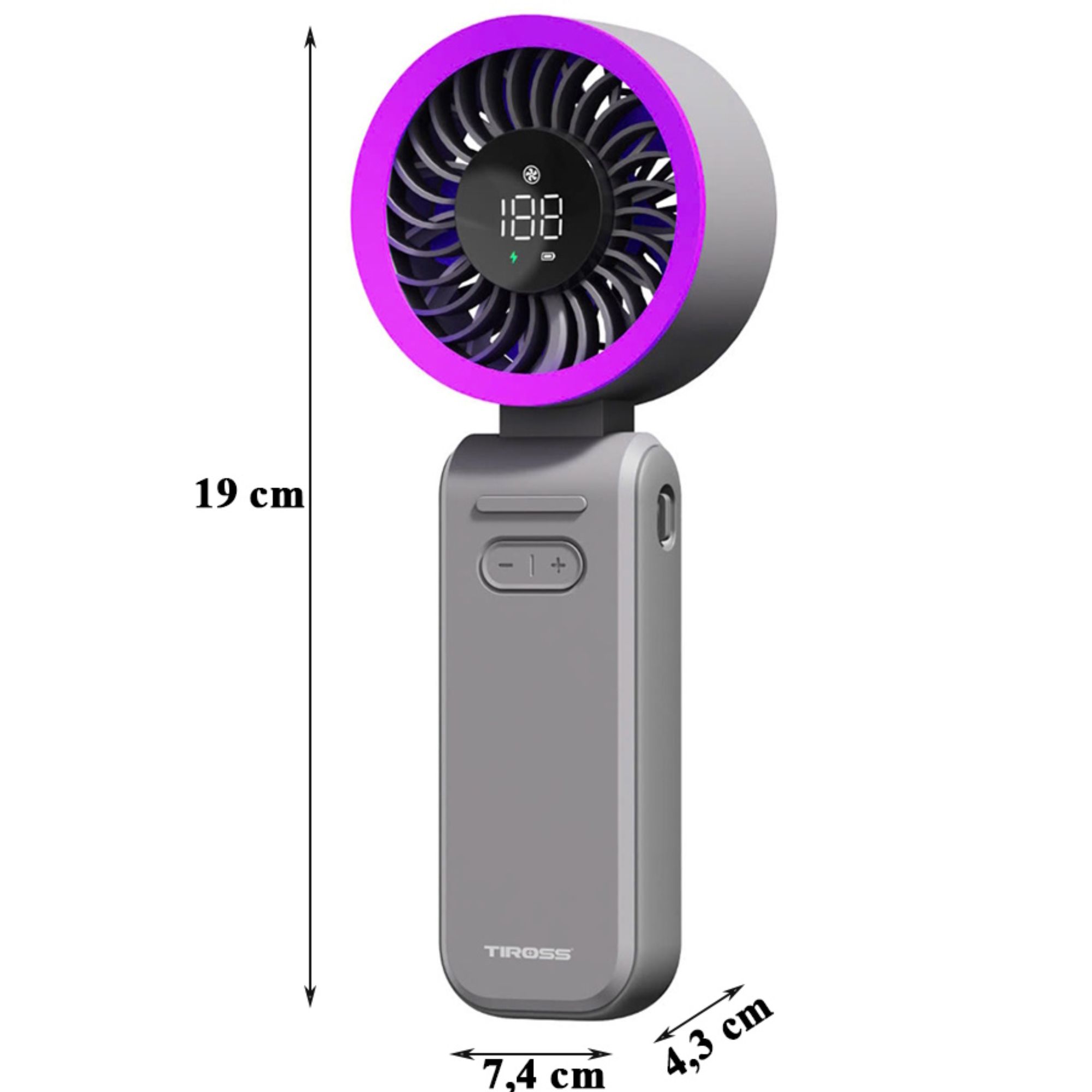Quạt Sạc USB Cầm Tay Mini Tiross TS3422 - Giải Pháp Làm Mát Di Động Toàn Diện