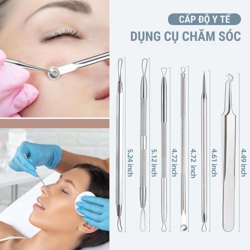 Sét Dụng Cụ Nặn Mụn JPNK Pro SK201 - Công Cụ Xử Lý Khuyết Điểm Da Chuẩn Y Khoa