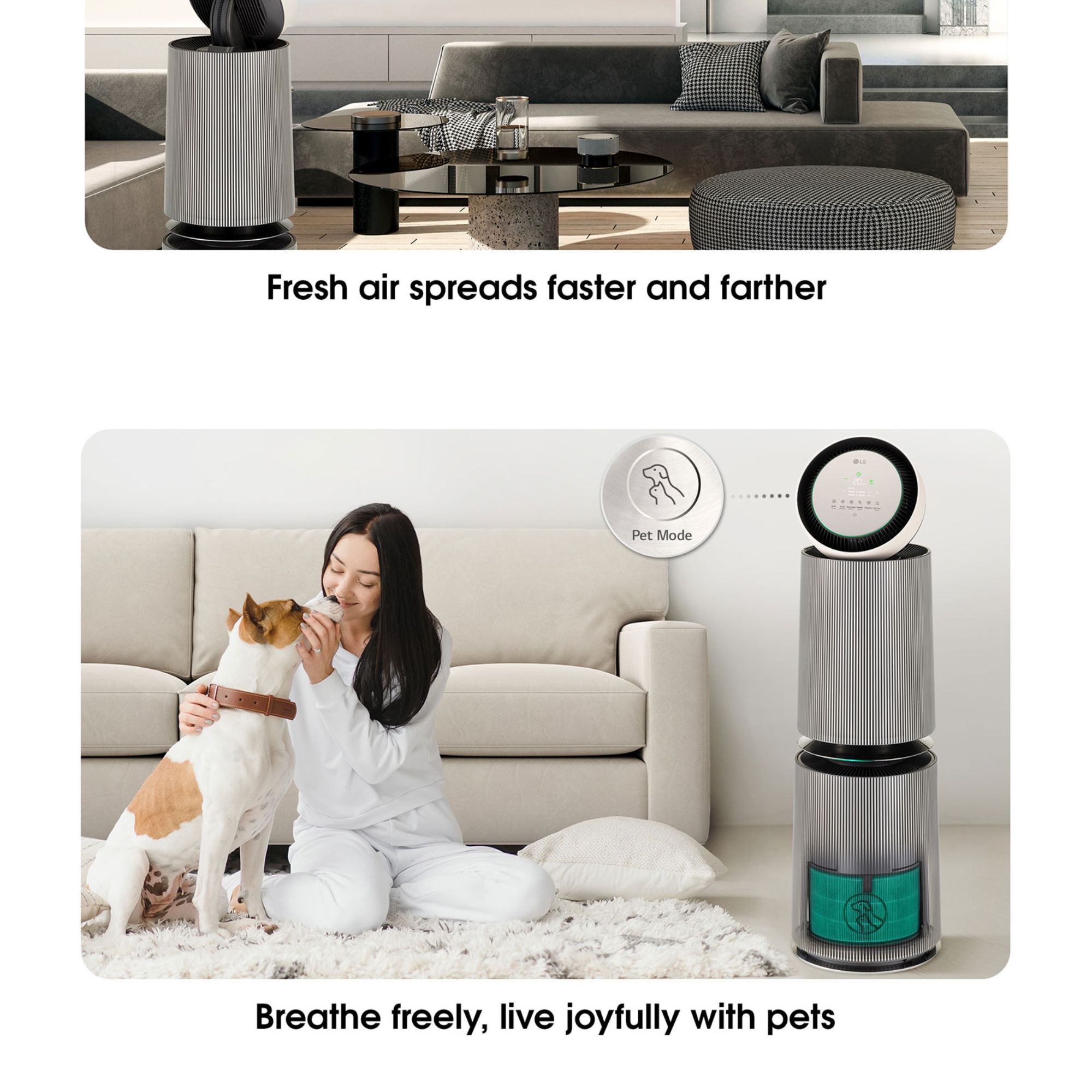Máy Lọc Không Khí LG PuriCare AS10GDBY0 - Tuyệt Tác Nội Thất Sống Khỏe Thượng Lưu