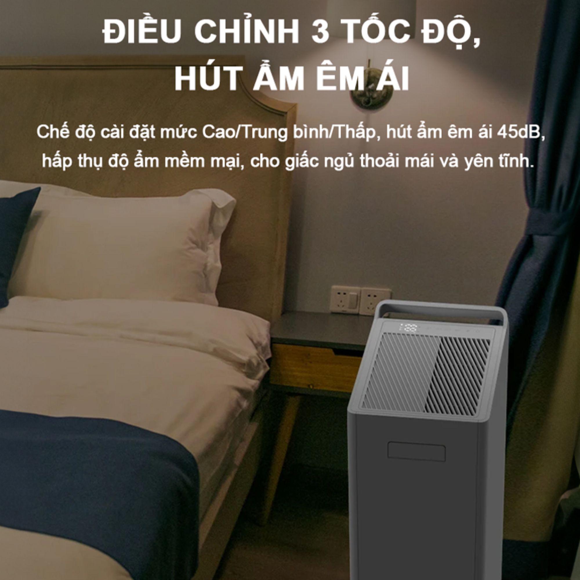 Máy Hút Ẩm Cao Cấp Lumias LMD-20L Công Suất 20L Ngày Lọc Khí HEPA