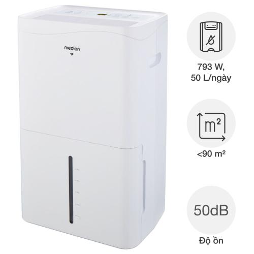 Máy Hút Ẩm Medion MD10832 50 Lít - Giải Pháp Kiểm Soát Độ Ẩm Chuyên Nghiệp Cho Không Gian Lớn