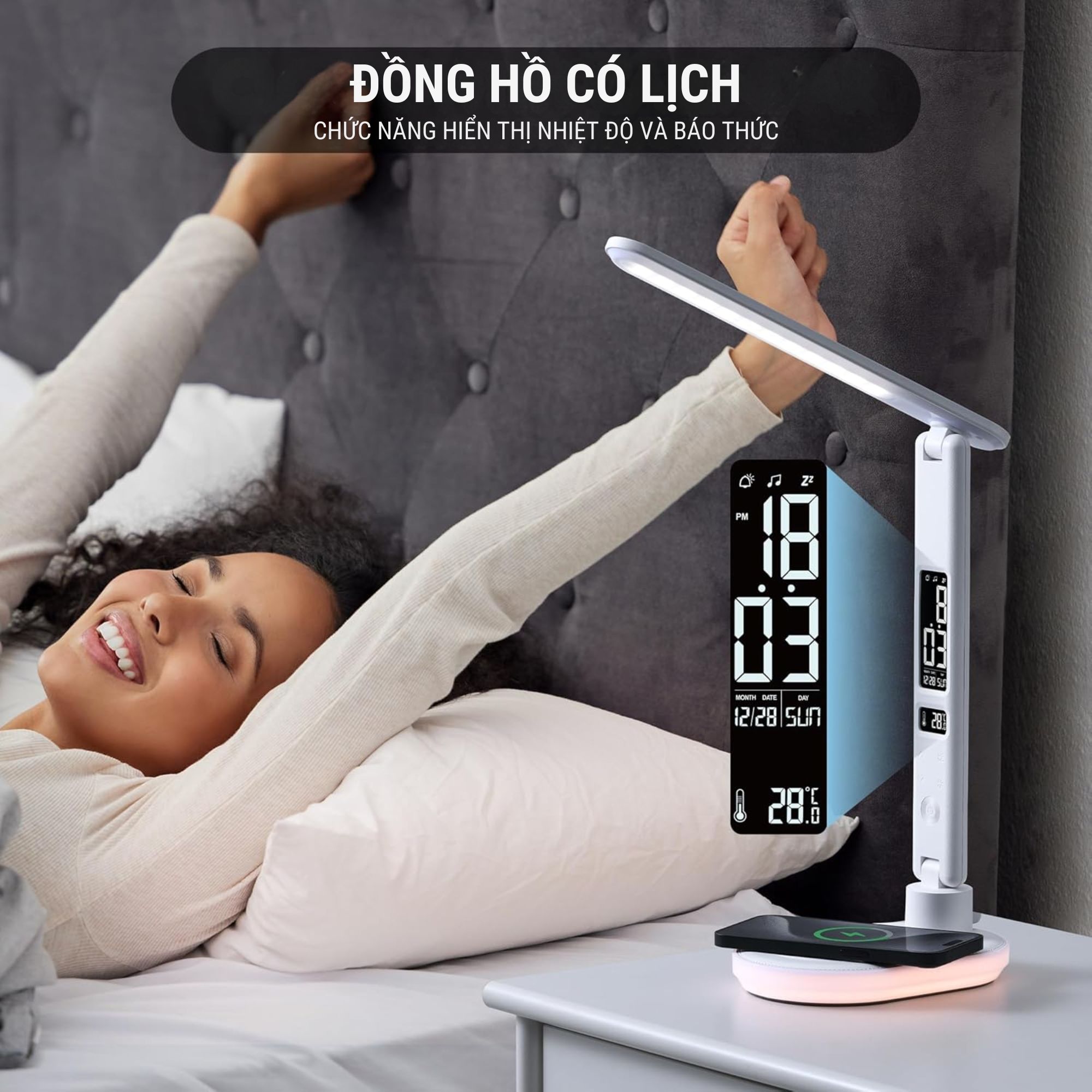 Đèn Bàn LED Wilit UL U20 Cao Cấp - Giải Pháp Chiếu Sáng Đa Năng 4 Trong 1