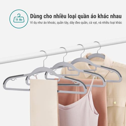 Set 50 Móc Treo Quần Áo Songmics HK87 - Nâng Tầm Không Gian Tủ Đồ Chuẩn Boutique