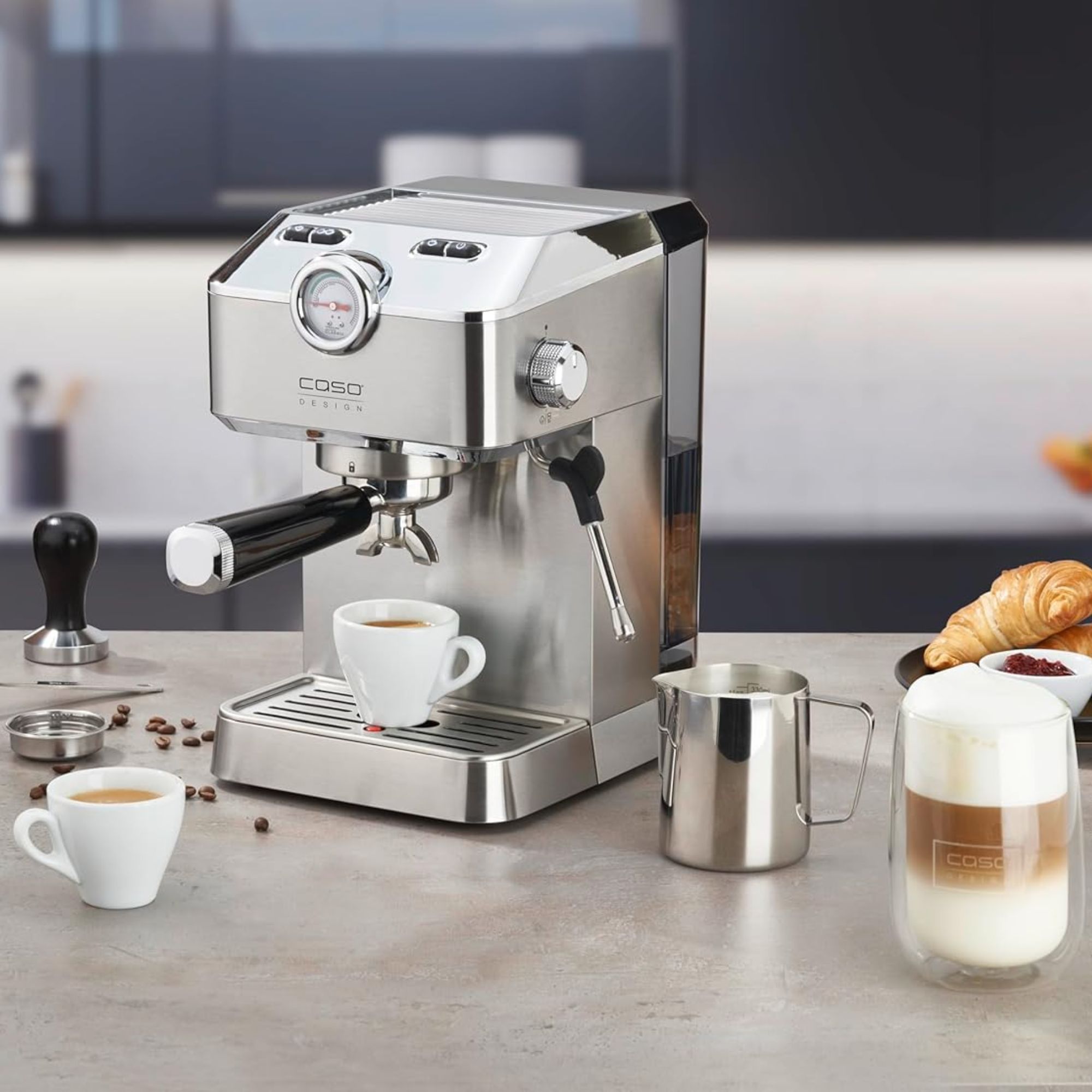 Máy Pha Cà Phê CASO Espresso Gourmet - Tiêu Chuẩn Espresso Chuyên Nghiệp Tại Gia
