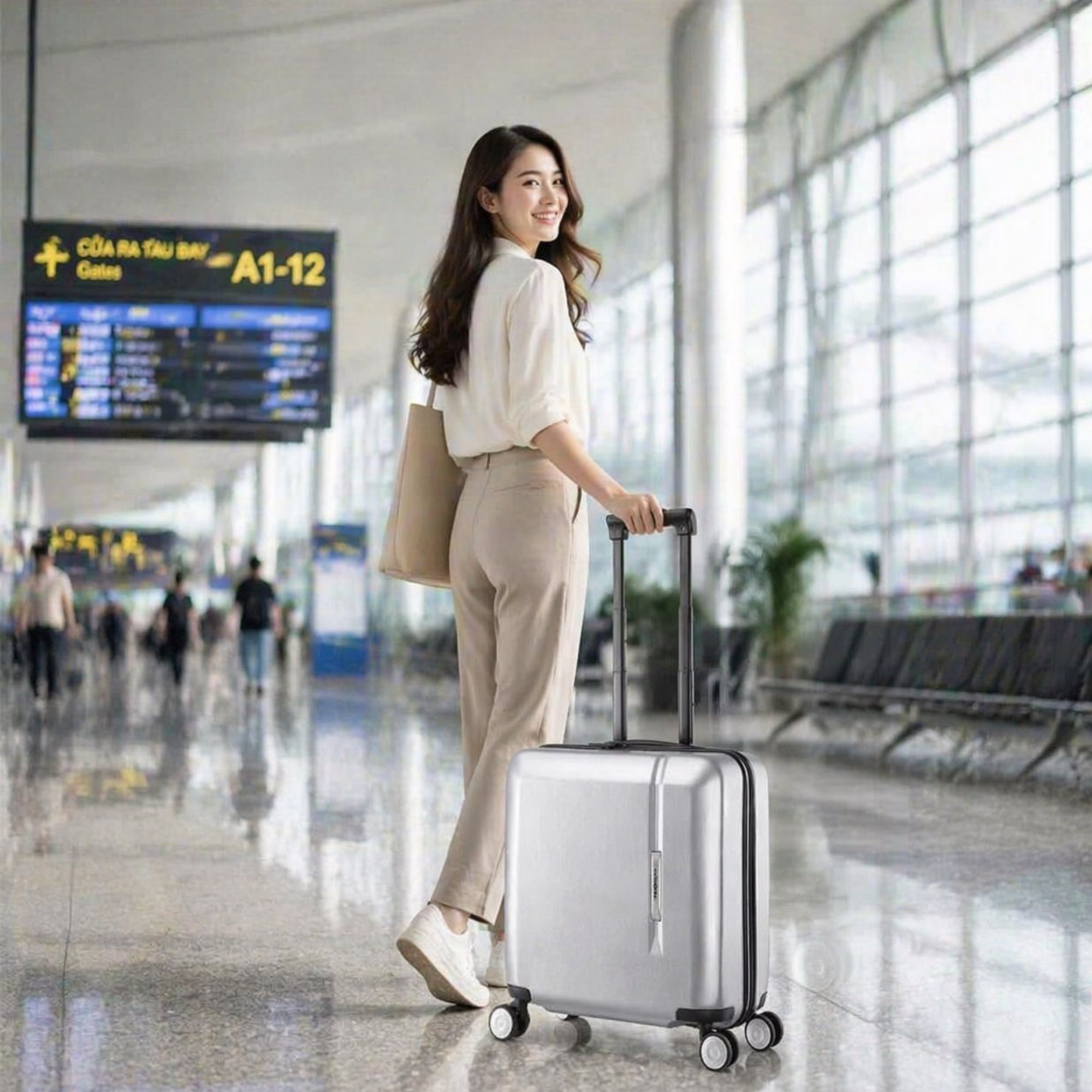 Vali Samsonite Novaire 18 Inch Bạc - Giải Pháp Hành Lý Xách Tay Tối Ưu