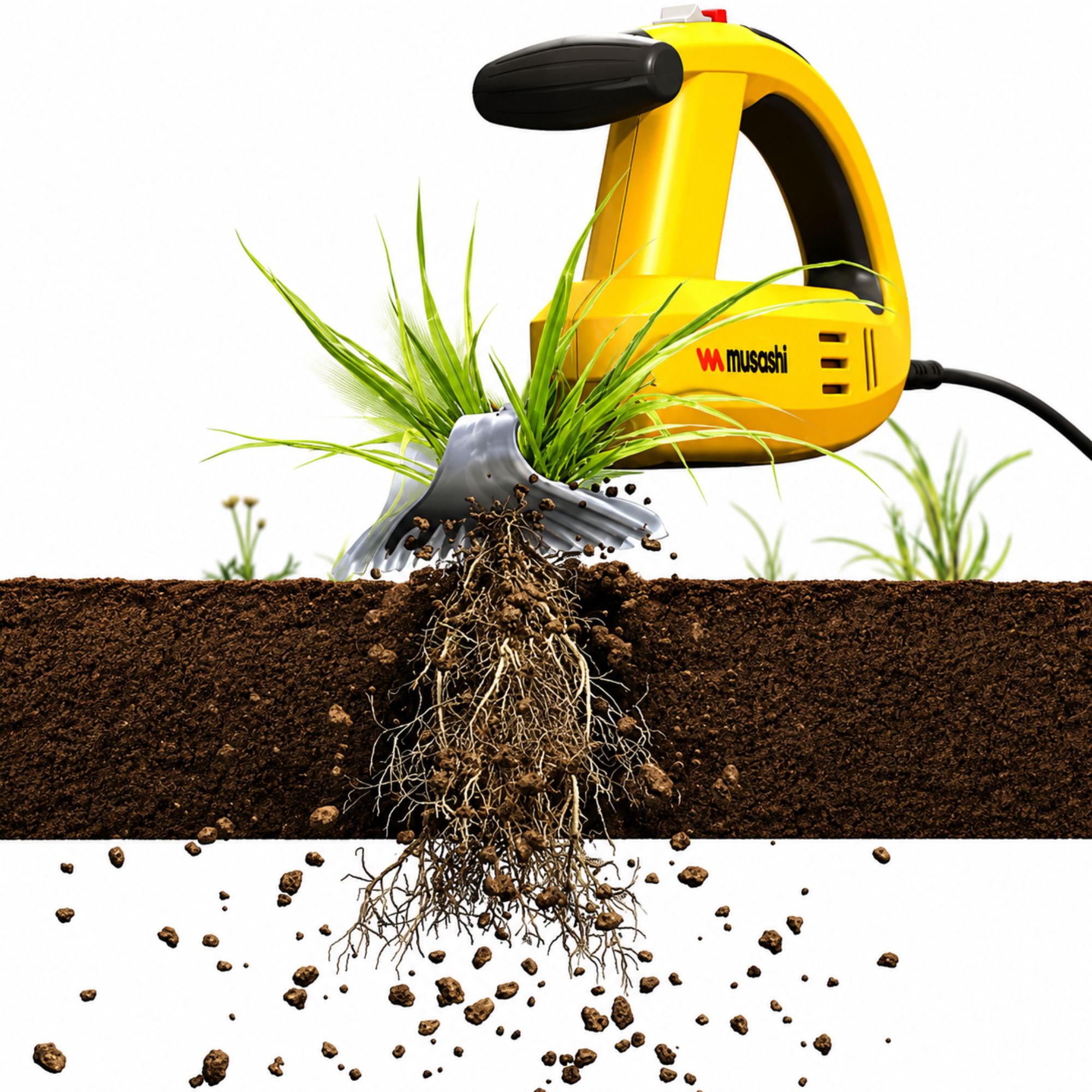 Máy Nhổ Cỏ Cầm Tay Musashi WE-700 - Giải Pháp Làm Sạch Cỏ Dại Tận Gốc Từ Nhật Bản