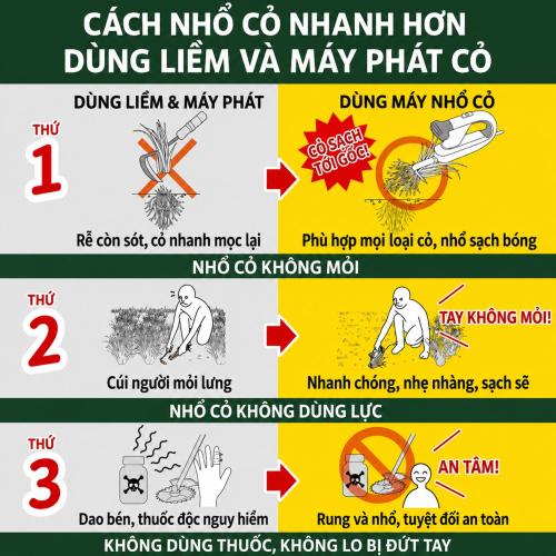 Máy Rung Nhổ Cỏ Musashi WE-770 - Kiến Tạo Không Gian Xanh Hoàn Mỹ Cho Tổ Ấm