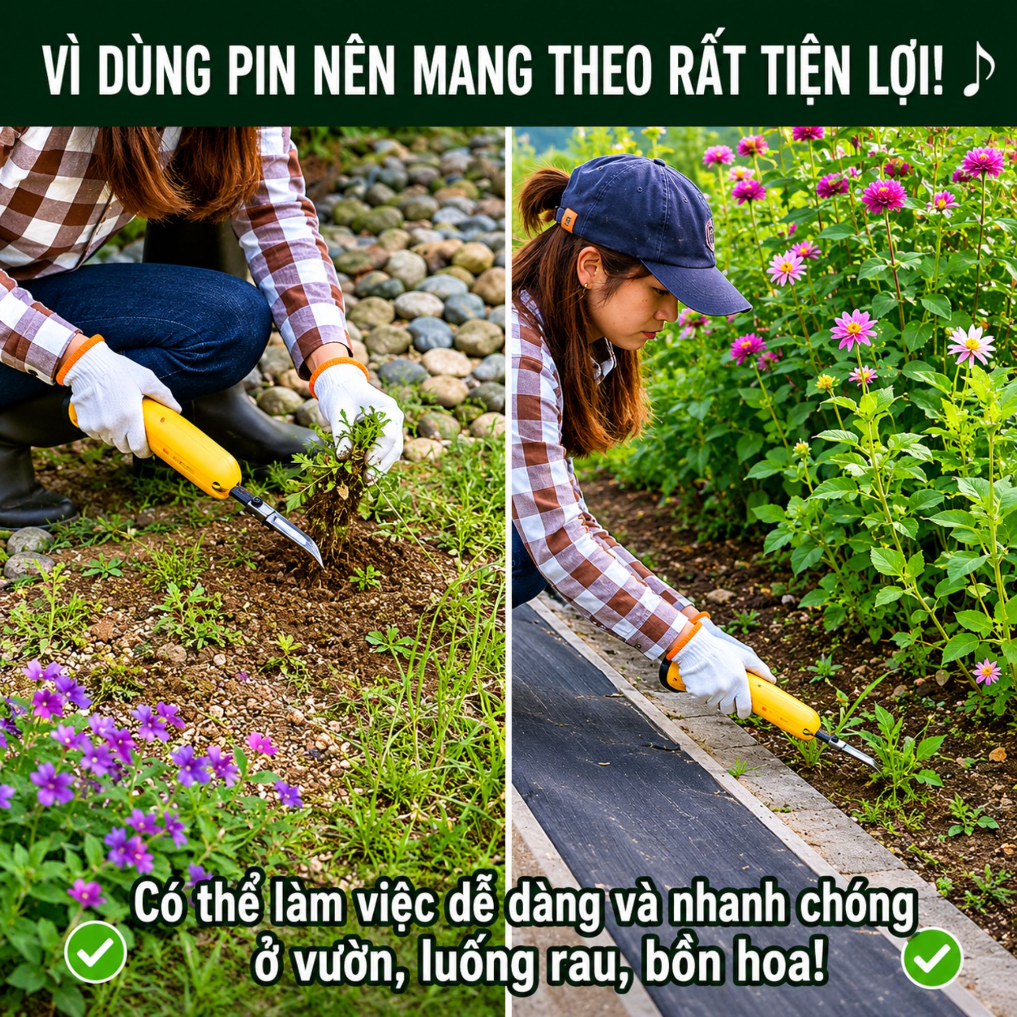 Máy Nhổ Cỏ Mini Musashi WE-740 - Kiến Tạo Không Gian Xanh Hoàn Mỹ Cho Gia Đình